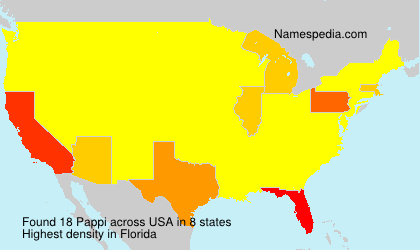 Surname Pappi in USA Surname Pappi in USA