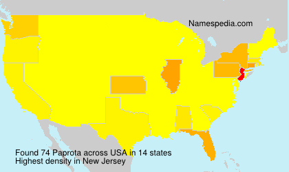 Surname Paprota in USA Surname Paprota in USA
