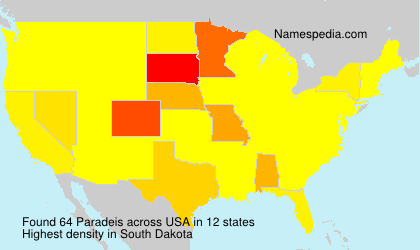 Surname Paradeis in USA Surname Paradeis in USA