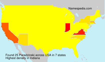 Surname Paradzinski in USA Surname Paradzinski in USA