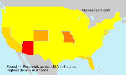 Surname Parafiniuk in USA Surname Parafiniuk in USA