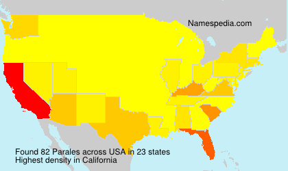 Surname Parales in USA Surname Parales in USA