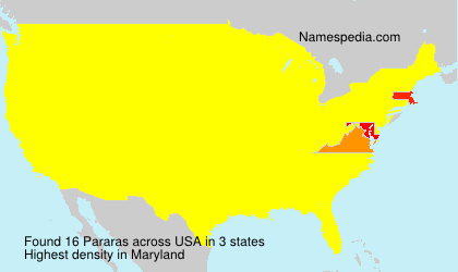 Surname Pararas in USA Surname Pararas in USA