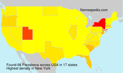 Surname Paraskeva in USA Surname Paraskeva in USA