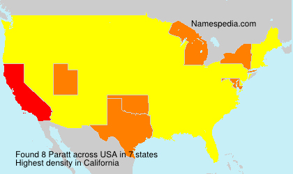 Surname Paratt in USA Surname Paratt in USA