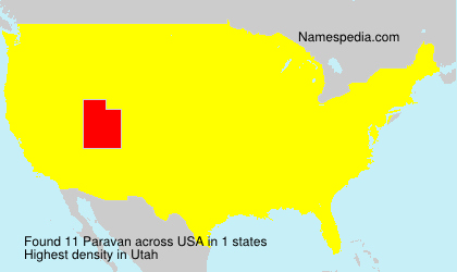 Surname Paravan in USA Surname Paravan in USA
