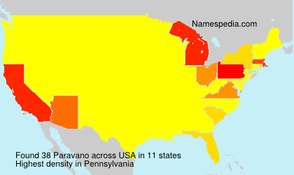 Surname Paravano in USA Surname Paravano in USA
