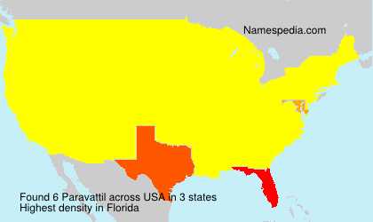 Surname Paravattil in USA Surname Paravattil in USA