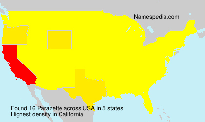 Surname Parazette in USA Surname Parazette in USA