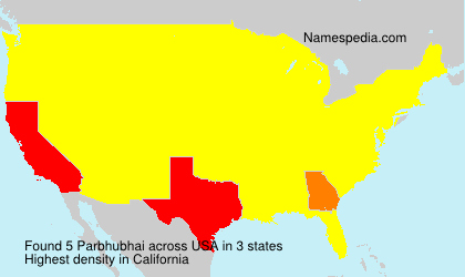 Surname Parbhubhai in USA Surname Parbhubhai in USA
