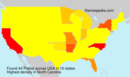 Surname Parbst in USA Surname Parbst in USA