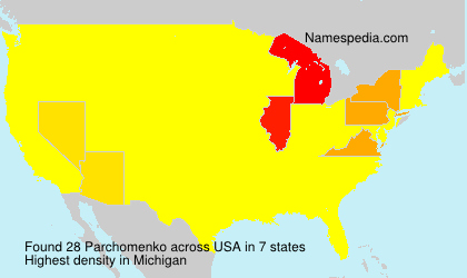 Surname Parchomenko in USA Surname Parchomenko in USA