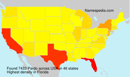 Surname Pardo in USA Surname Pardo in USA