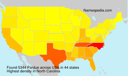 Surname Pardue in USA Surname Pardue in USA