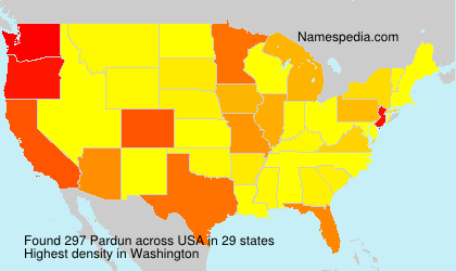Surname Pardun in USA Surname Pardun in USA