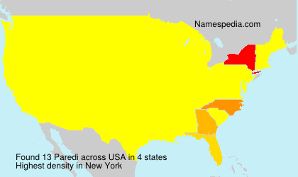 Surname Paredi in USA Surname Paredi in USA