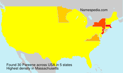 Surname Pareene in USA Surname Pareene in USA