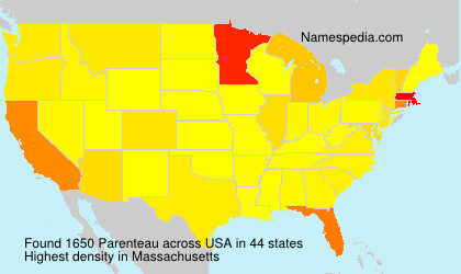 Surname Parenteau in USA Surname Parenteau in USA