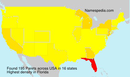 Surname Parets in USA Surname Parets in USA