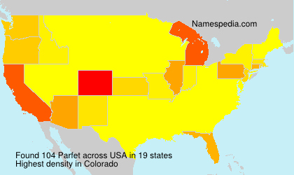 Surname Parfet in USA Surname Parfet in USA