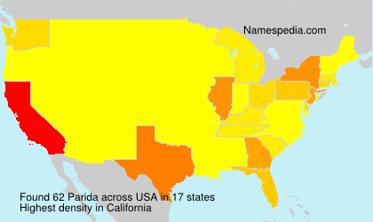 Surname Parida in USA Surname Parida in USA