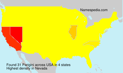 Surname Parigini in USA Surname Parigini in USA