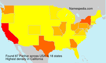 Surname Parihar in USA Surname Parihar in USA