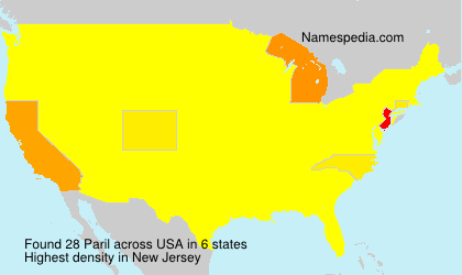 Surname Paril in USA Surname Paril in USA