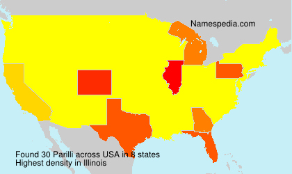 Surname Parilli in USA Surname Parilli in USA