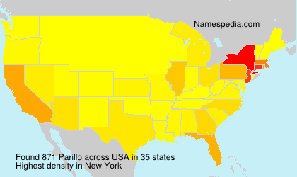 Surname Parillo in USA Surname Parillo in USA
