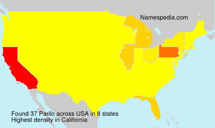 Surname Parilo in USA Surname Parilo in USA