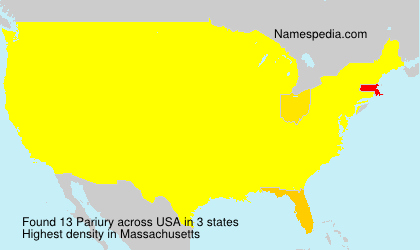 Surname Pariury in USA Surname Pariury in USA