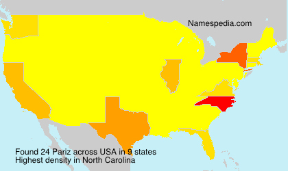 Surname Pariz in USA Surname Pariz in USA