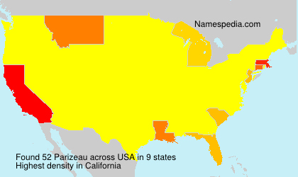 Surname Parizeau in USA Surname Parizeau in USA