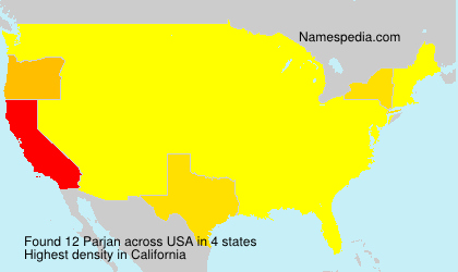 Surname Parjan in USA Surname Parjan in USA