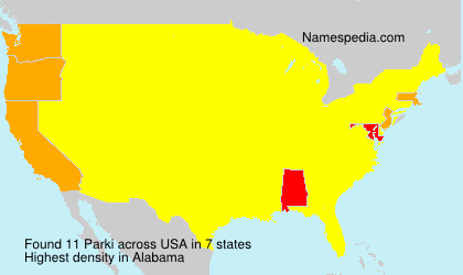 Surname Parki in USA Surname Parki in USA