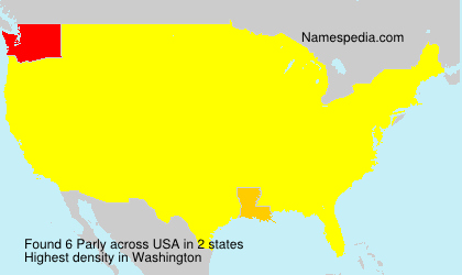 Surname Parly in USA Surname Parly in USA