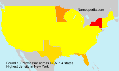 Surname Parmessar in USA Surname Parmessar in USA
