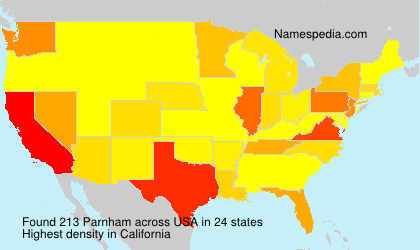 Surname Parnham in USA Surname Parnham in USA