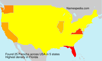 Surname Parocha in USA Surname Parocha in USA