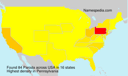 Surname Paroda in USA Surname Paroda in USA