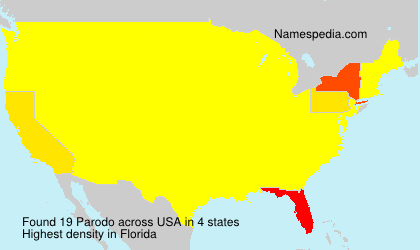 Surname Parodo in USA Surname Parodo in USA