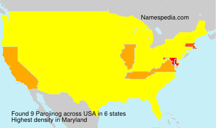 Surname Parojinog in USA Surname Parojinog in USA