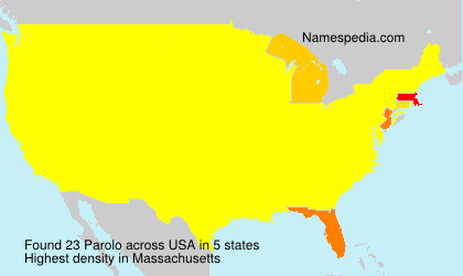 Surname Parolo in USA Surname Parolo in USA