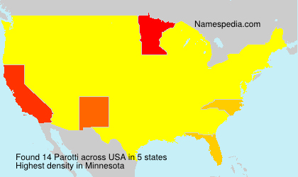 Surname Parotti in USA Surname Parotti in USA