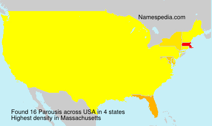 Surname Parousis in USA Surname Parousis in USA