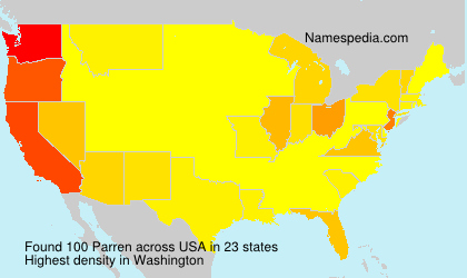 Surname Parren in USA Surname Parren in USA