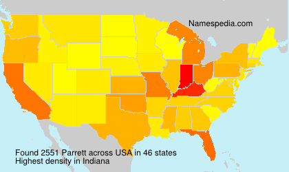 Surname Parrett in USA Surname Parrett in USA