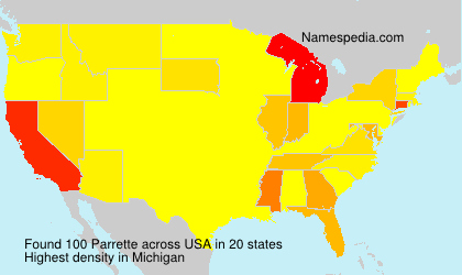 Surname Parrette in USA Surname Parrette in USA