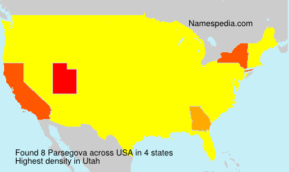 Surname Parsegova in USA Surname Parsegova in USA